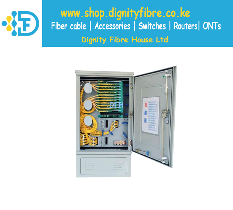 288 cores connectorized fully Loaded cabinet SC/APC (with pigtails and adapters)